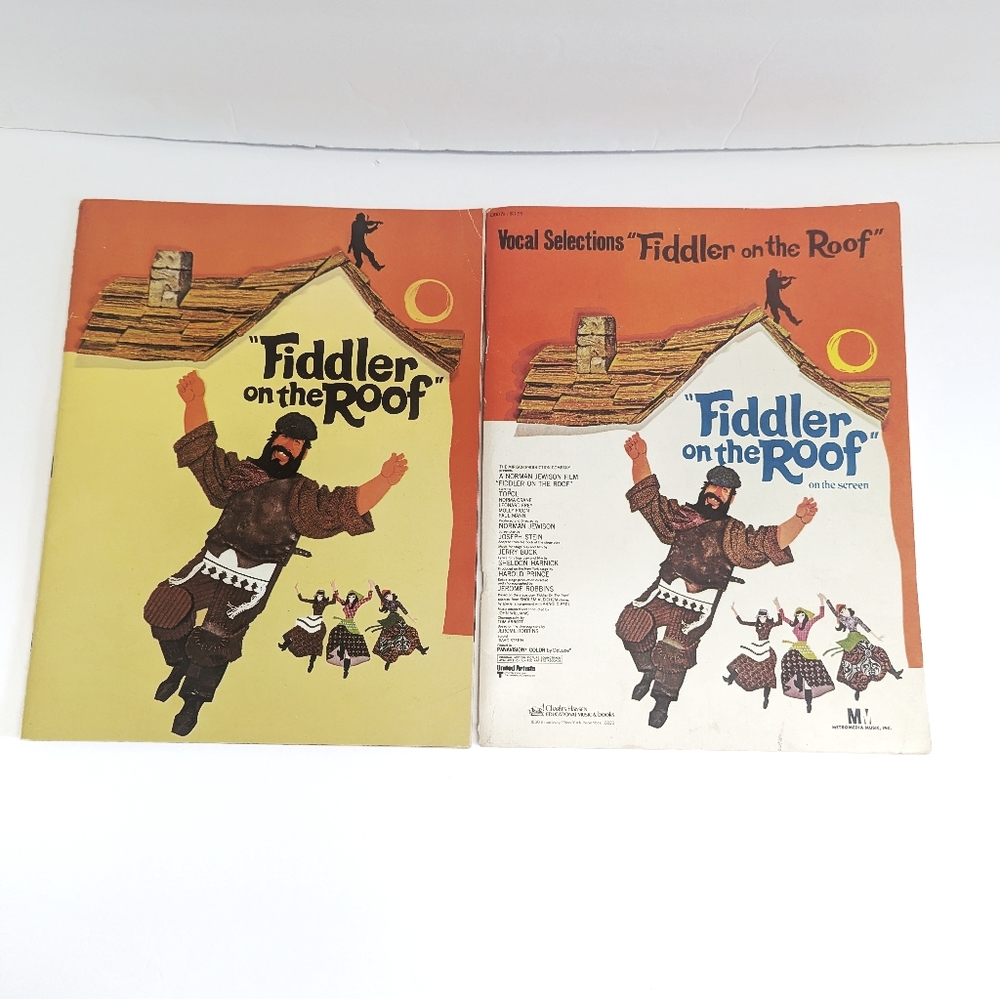 Fiddler on the Roof Movie Program Book And Vocal Selection Music Sheets Vintage